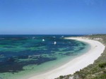 Another stretch of beach towards northern part of Rottnest Island