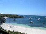 Another stretch of beach towards northern part of Rottnest Island